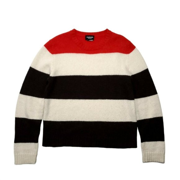 Calvin Klein 205W39NYC Other - Calvin Klein 205W39NYC (XL) Color Block Sweater ITALY WOOL DESIGNER SOFT